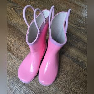 Kids Pink Rain Boots Size 1